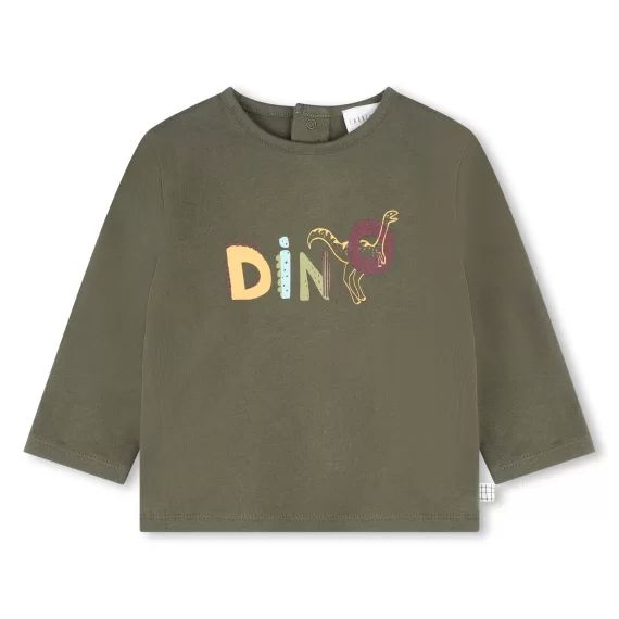 T-shirt avec imprimé devant Garçon Vert