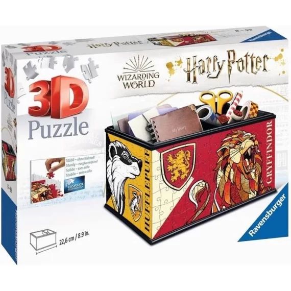 HARRY POTTER Puzzle 3D Boite de rangement – Ravensburger – Pot à crayons 216 pièces – sans colle – Dès 8 ans blanc