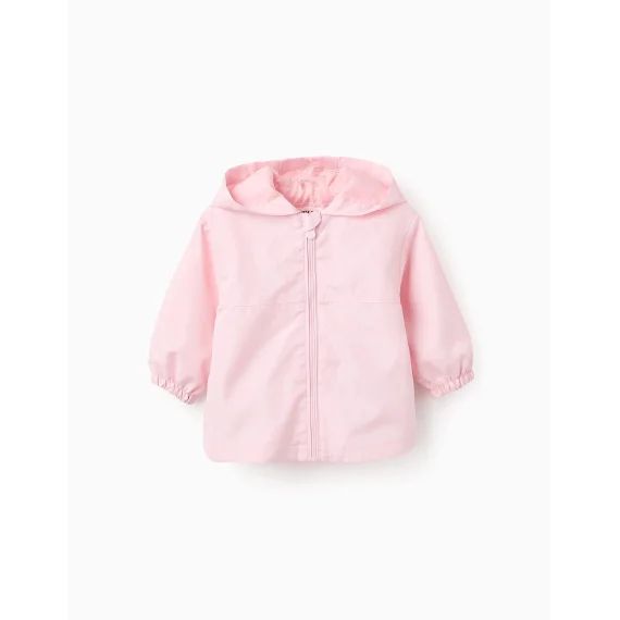 Veste Coupe-vent Avec Capuche Rose Clair