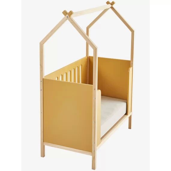Lit bébé Cabane LIGNE COCONUT transformable en banquette sable