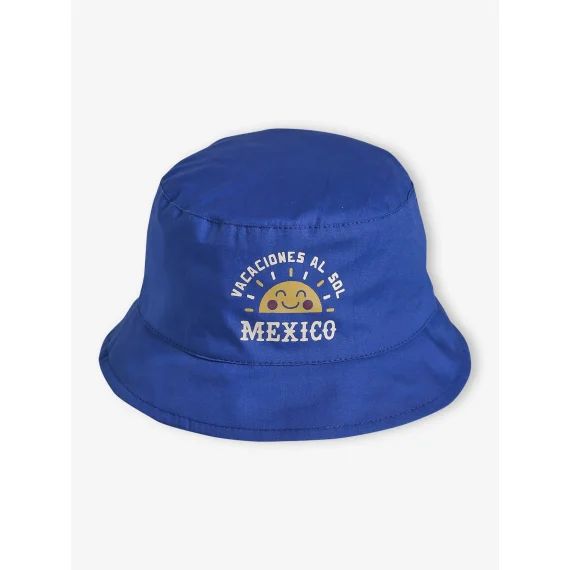 Bob réversible Mexico bébé garçon bleu roi