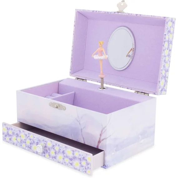 Coffret Musical Lac Des Cygnes Rose