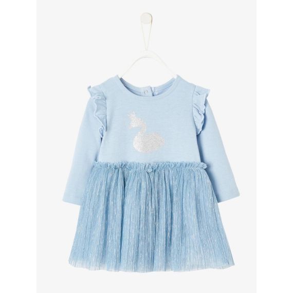 Robe 2 en 1 bébé bleu clair