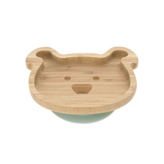 Assiette ventouse en bambou chien Little Chums