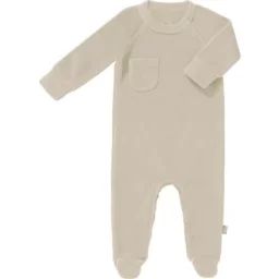 Pyjama en velours bio Sandshell (3-6 mois : 60 à 67 cm)