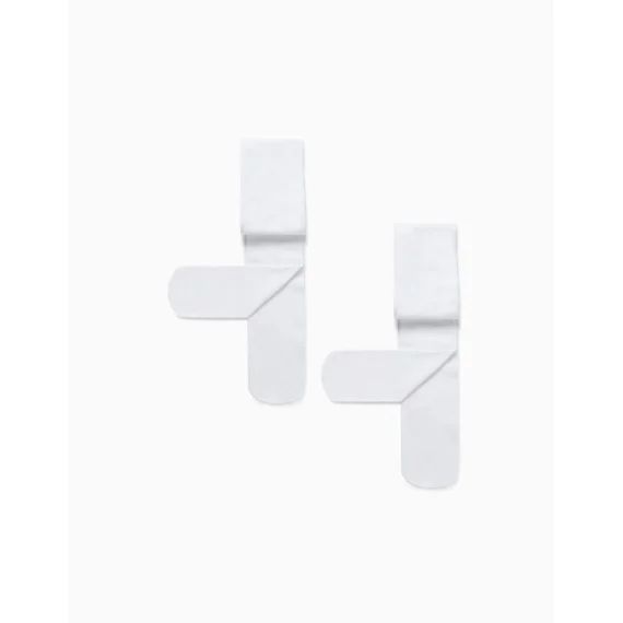Lot De 2 Collants En Microfibre 40 Den Blanc