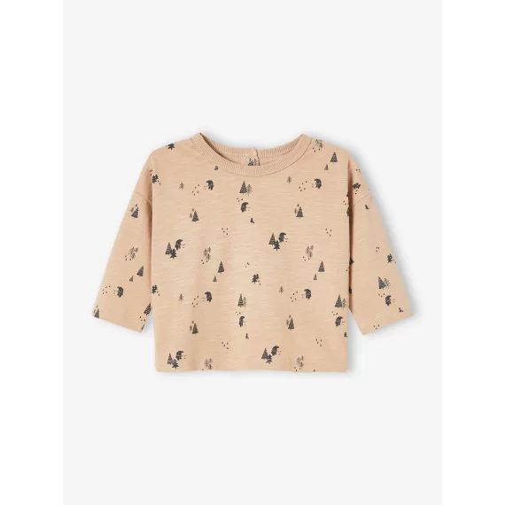 T-shirt imprimé sapins bébé beige