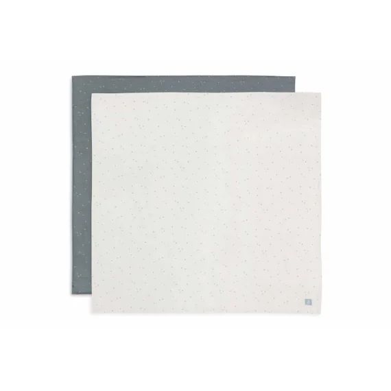Lot De 2 Grands Langes Gaze De Coton Twinkling Vert D&rsquo;eau