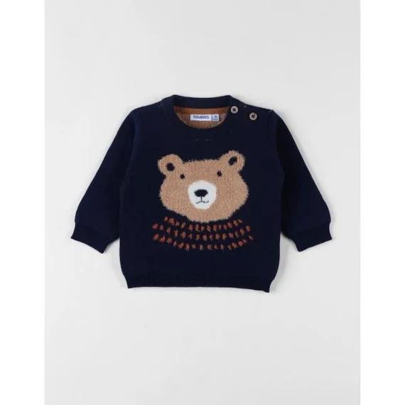 Pull En Tricot Bleu