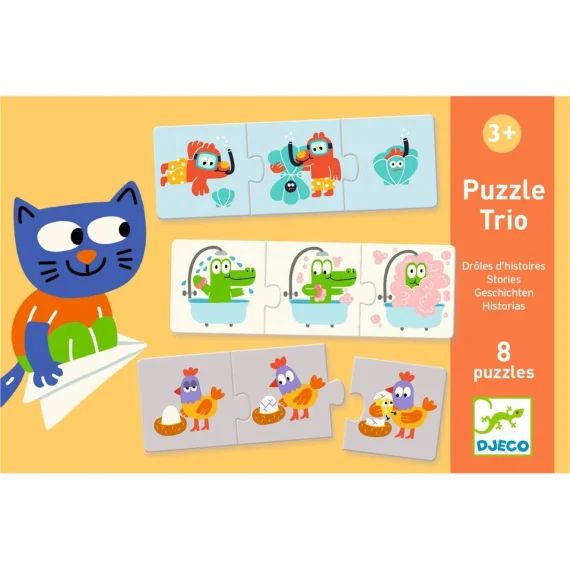 Puzzle Trio Drôles D&rsquo;histoires Multicolore