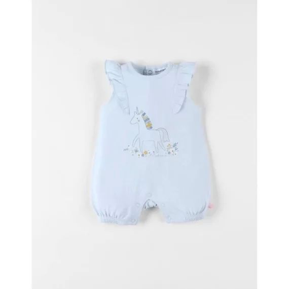 Combishort Licorne En Jersey Bleu