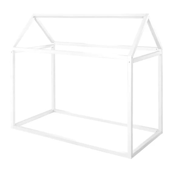 Lit Cabane En Bois Fsc® Pour Enfant – Lit Montessori Au Sol Blanc