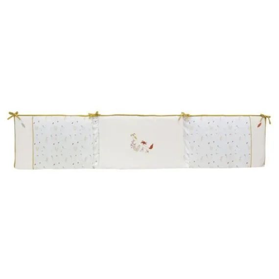 Tour De Lit – Trois Kilos Sept – Ecru – Mixte – Velours 100% Polyester – Motif Arc En Ciel Blanc