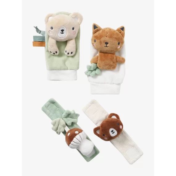 Hochets mains et pieds GREEN FOREST marron