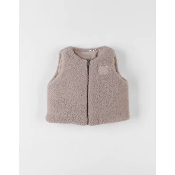 Bodywarmer En Sherpa Beige