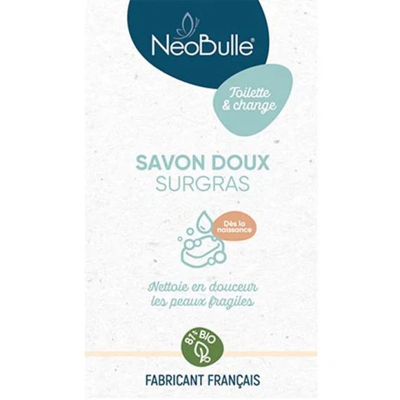 Savon Doux Surgras pour peaux sensibles bio (100 g)