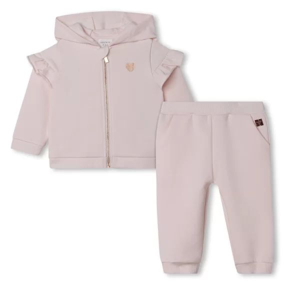 Ensemble de jogging molleton Fille Rose