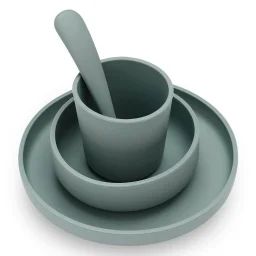 Coffret De Table En Silicone (4pcs) Vert