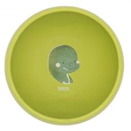 Bol En Silicone Avec Ventouse Animaux Vert