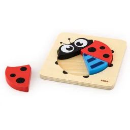 Mini Puzzle Coccinelle Rouge