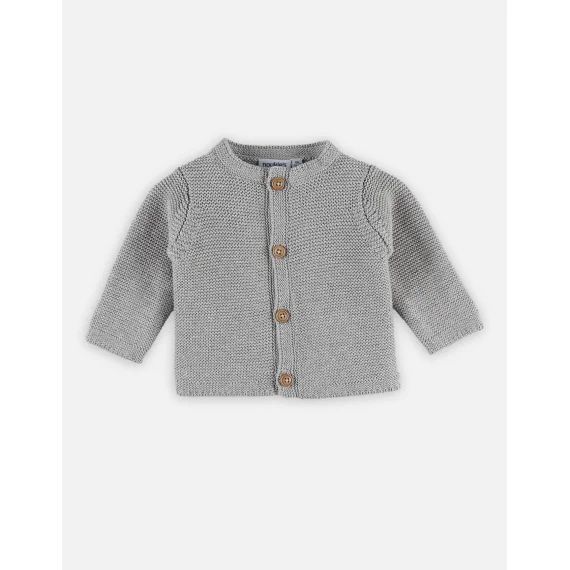 M&m Cardigan Tricot Bio Gris