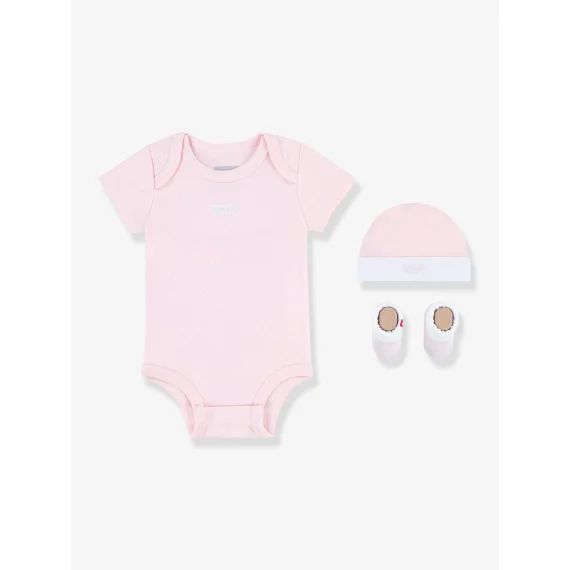 Ensemble 3 pièces bébé Batwin de Levi&rsquo;s® rose pâle