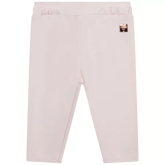 Pantalon volanté en maille Fille Rose