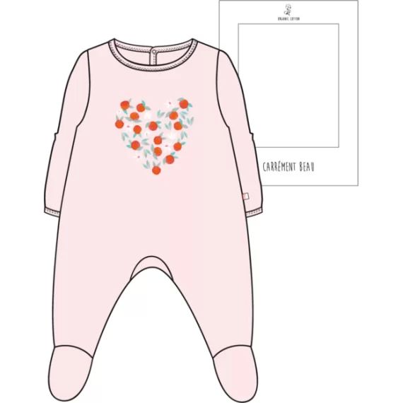 Pyjama en coton Fille Rose
