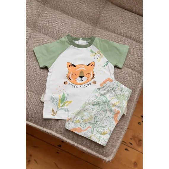 Pyjama Enfant Manches Courtes Kanha Vert