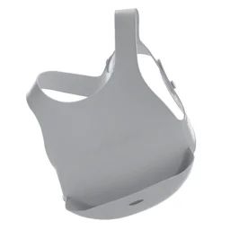 Bavoir Récupérateur En Silicone Gris
