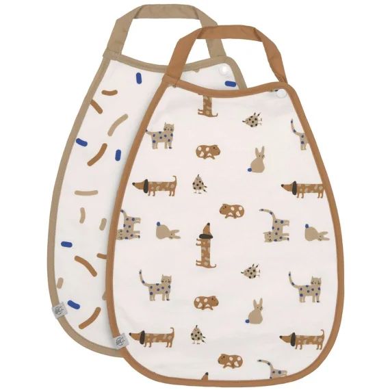 Lot De 2 Bavoirs Extra Large Little Mateys Royal Multicolore