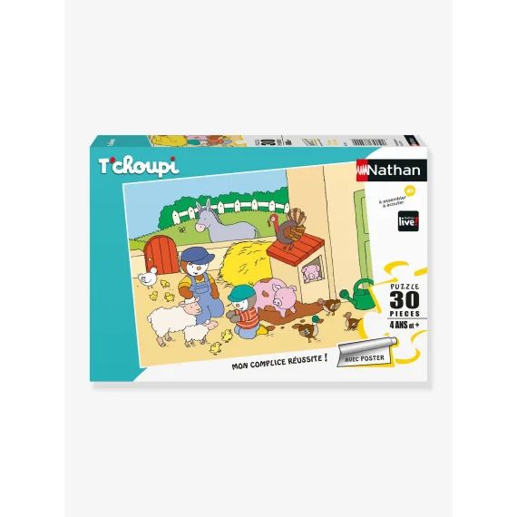 Puzzle 30 Pièces – T&rsquo;choupi À La Ferme – Nathan Multicolore