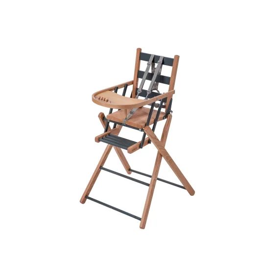 Chaise Haute Sarah Extra-pliante Hybride Bois Et Kaki