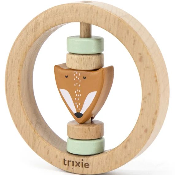 Hochet en bois rond Mr. Fox