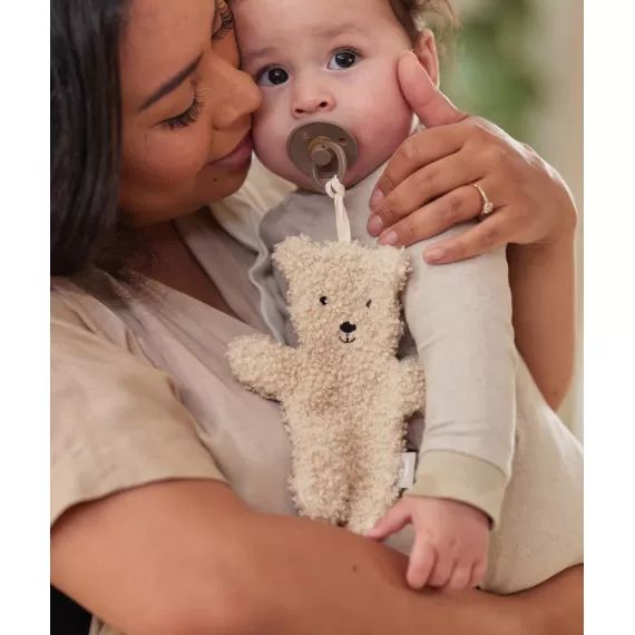 Attache tétine teddy naturel –  – Soldes