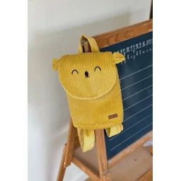 Sac À Dos Enfant En Velours Côtelé Adele Ocre