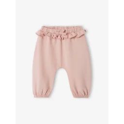 Sarouel en molleton bébé mauve