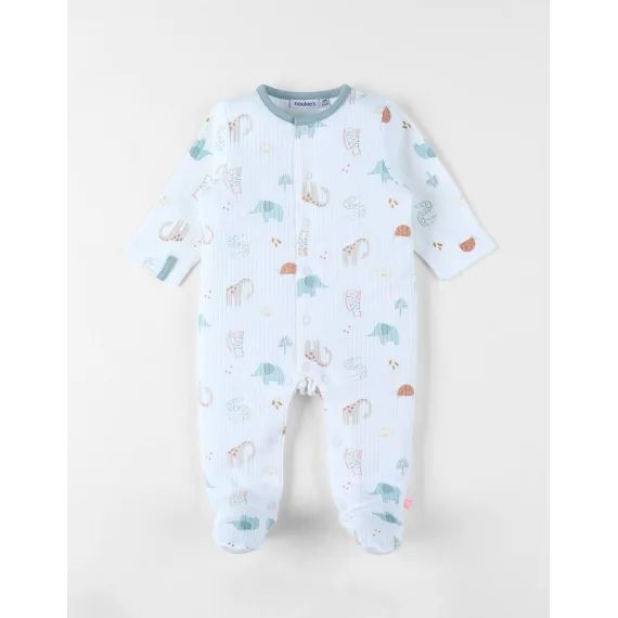 Pyjama Bébé Jersey Fantaisie Blanc