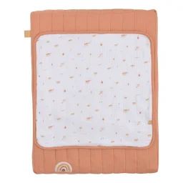 Matelas À Langer Et Serviette Coton Orange
