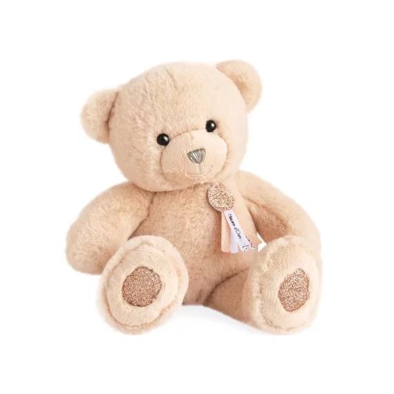 Coffret peluche ours Charms beige (24 cm)