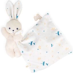Doudou plat lapin blanc délicat