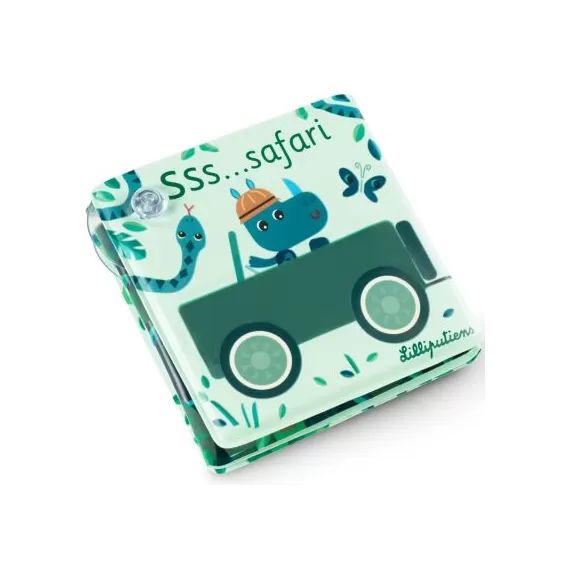 Livre de bain magique à ventouses Safari