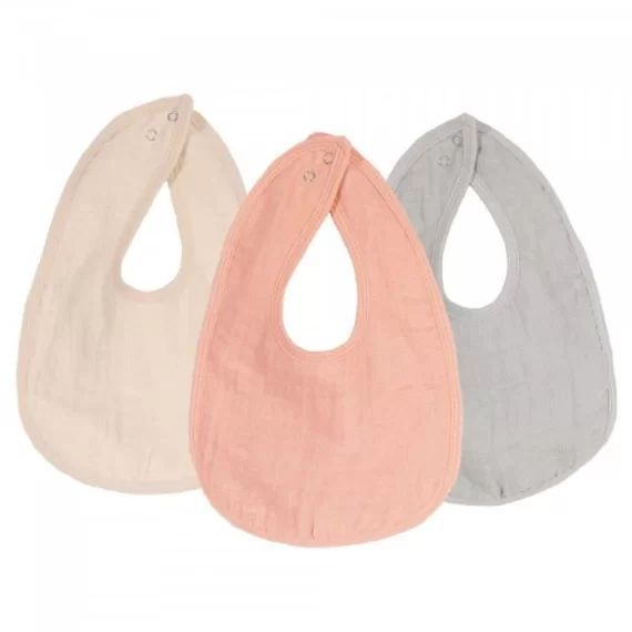 Bavoirs langes pastels X3 3KG700 rose