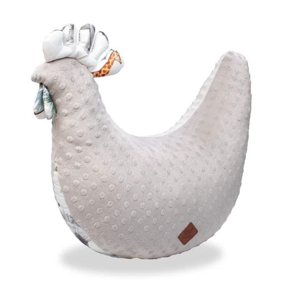 Coussin D&rsquo;allaitement Poule Safari Gris Clair