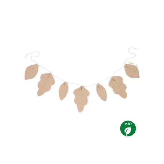 Guirlande de feuilles Lin français sand (128 cm)