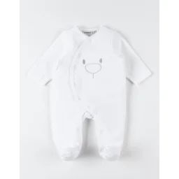 Pyjama Dors-bien En Velours Blanc