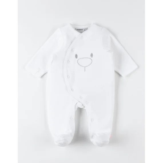 Pyjama Dors-bien En Velours Blanc