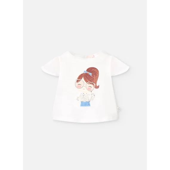 T-shirt Stretch Blanc