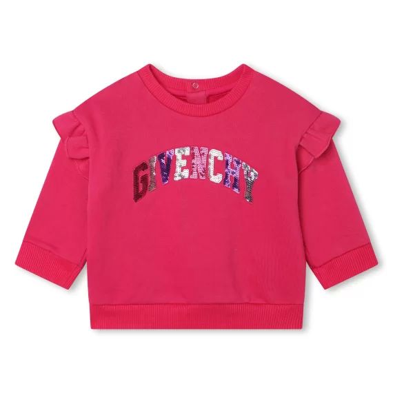 Sweat-shirt molletonné Fille Rose