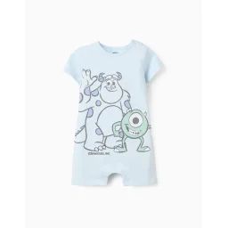 Pyjama-combishort En Coton Monstres Et Cie Bleu